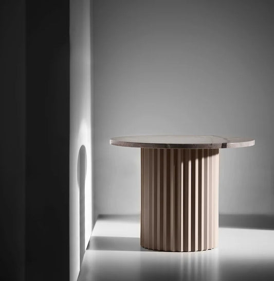 Column/Marble Table 60x44 cm