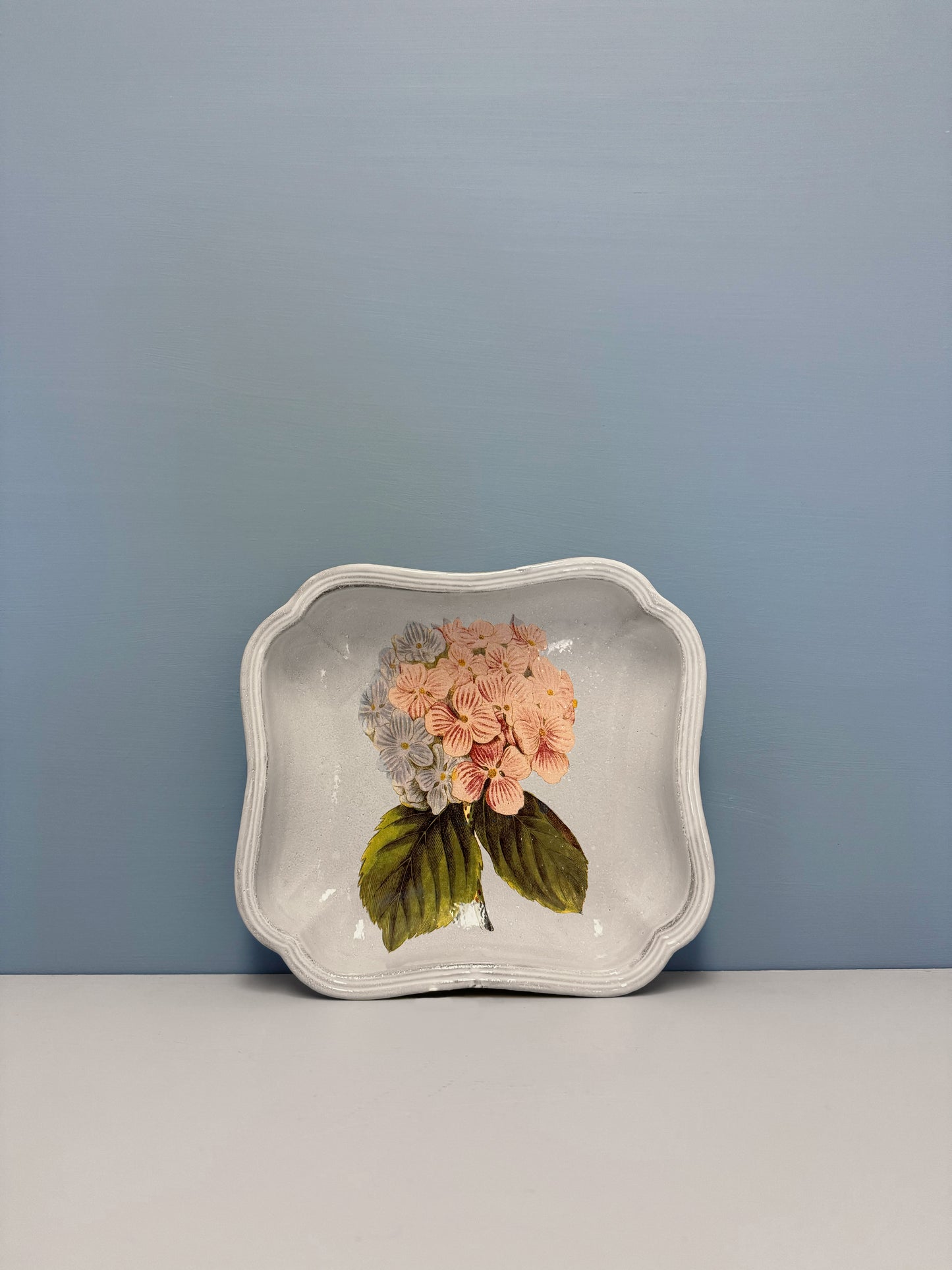 Hydrangea Flower Soup Plate
