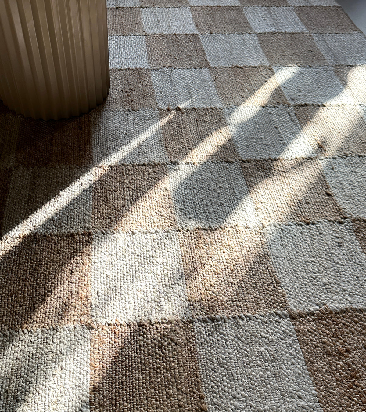 HEIM Checkered Jute Rug 300cm x 400cm