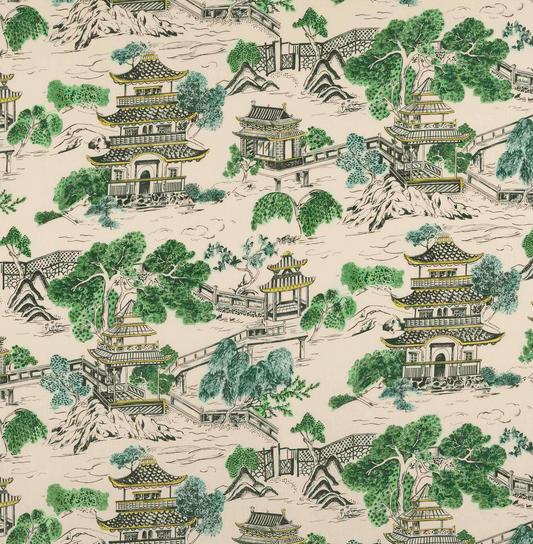 Mandarin Fabric Vert d'Eau - 1 meter
