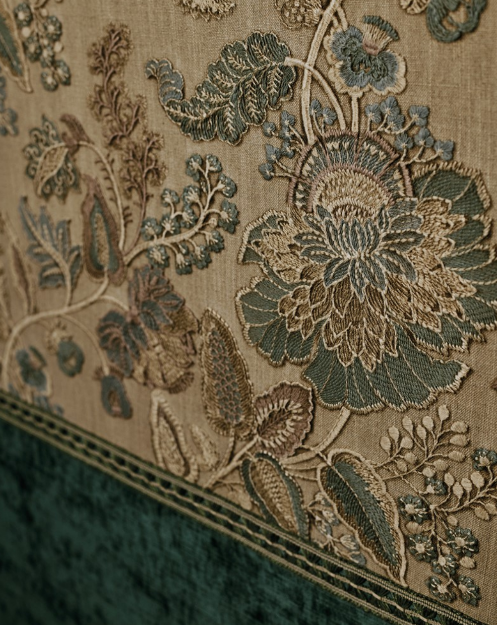 Colefax & Fowler Fabric Cassia Old Blue - 1 meter