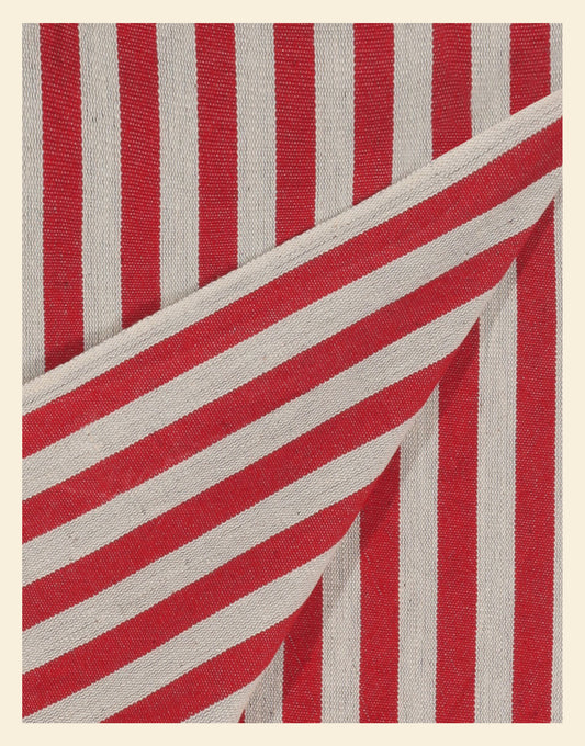 Striped Red Napkins