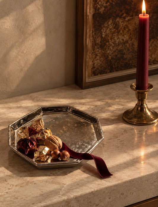 Octave Silver Dessert  Plate