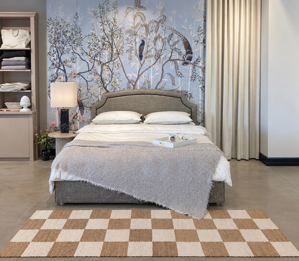 HEIM Checkered Jute Rug 80cm x 240cm