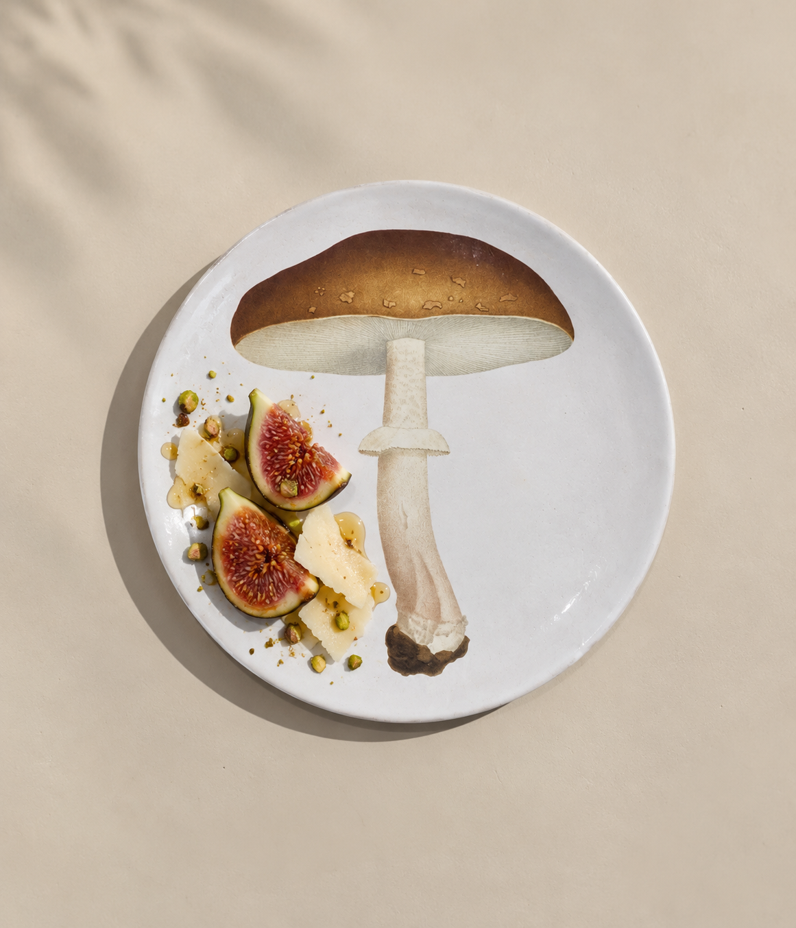 Agaric Blanc Fauve Dinner Plate