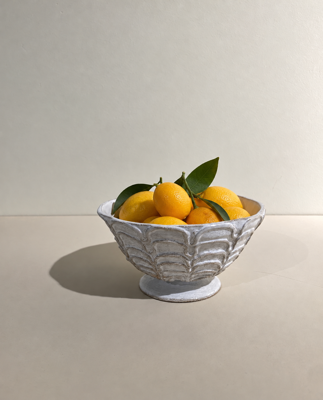 Embroidered wave bowl