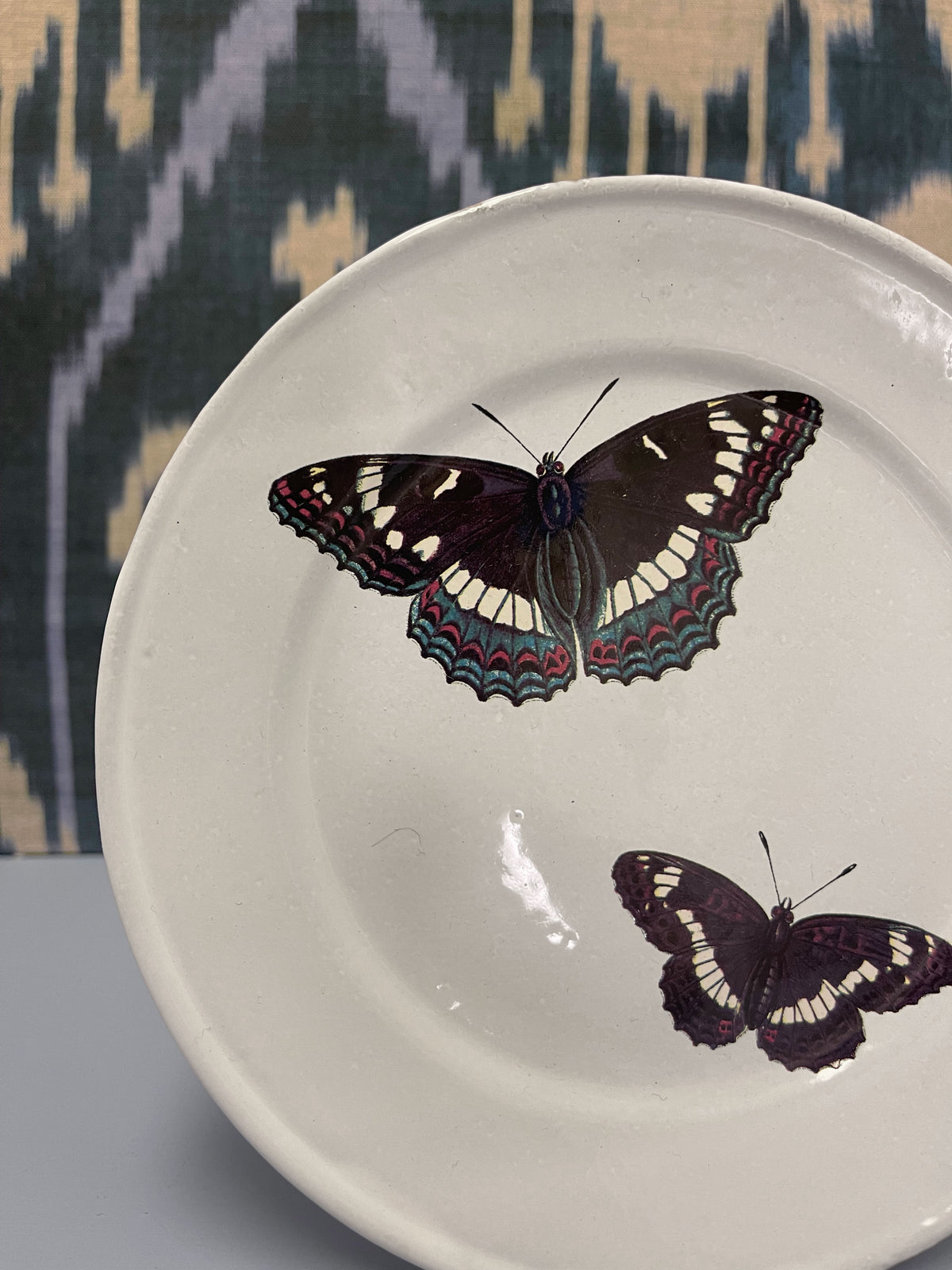 Two Flying Butterflies Plate