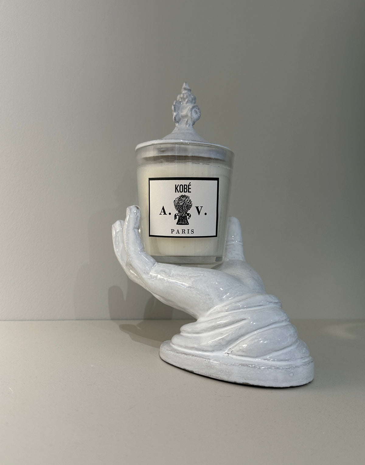 Hand candle stand