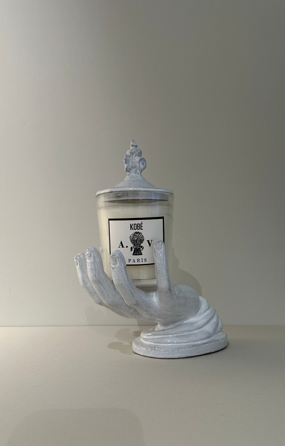 Hand candle stand