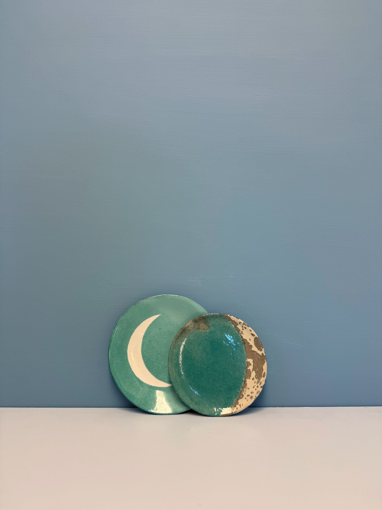 Blue Cresent Moon Platter