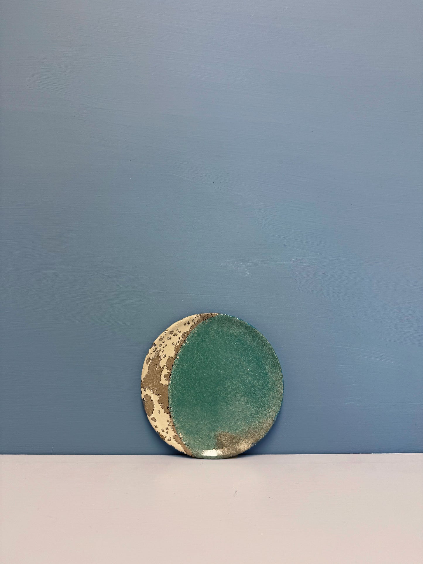 Blue Cresent Moon Platter