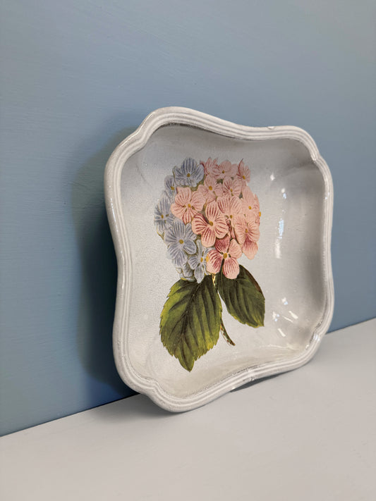 Hydrangea Flower Soup Plate