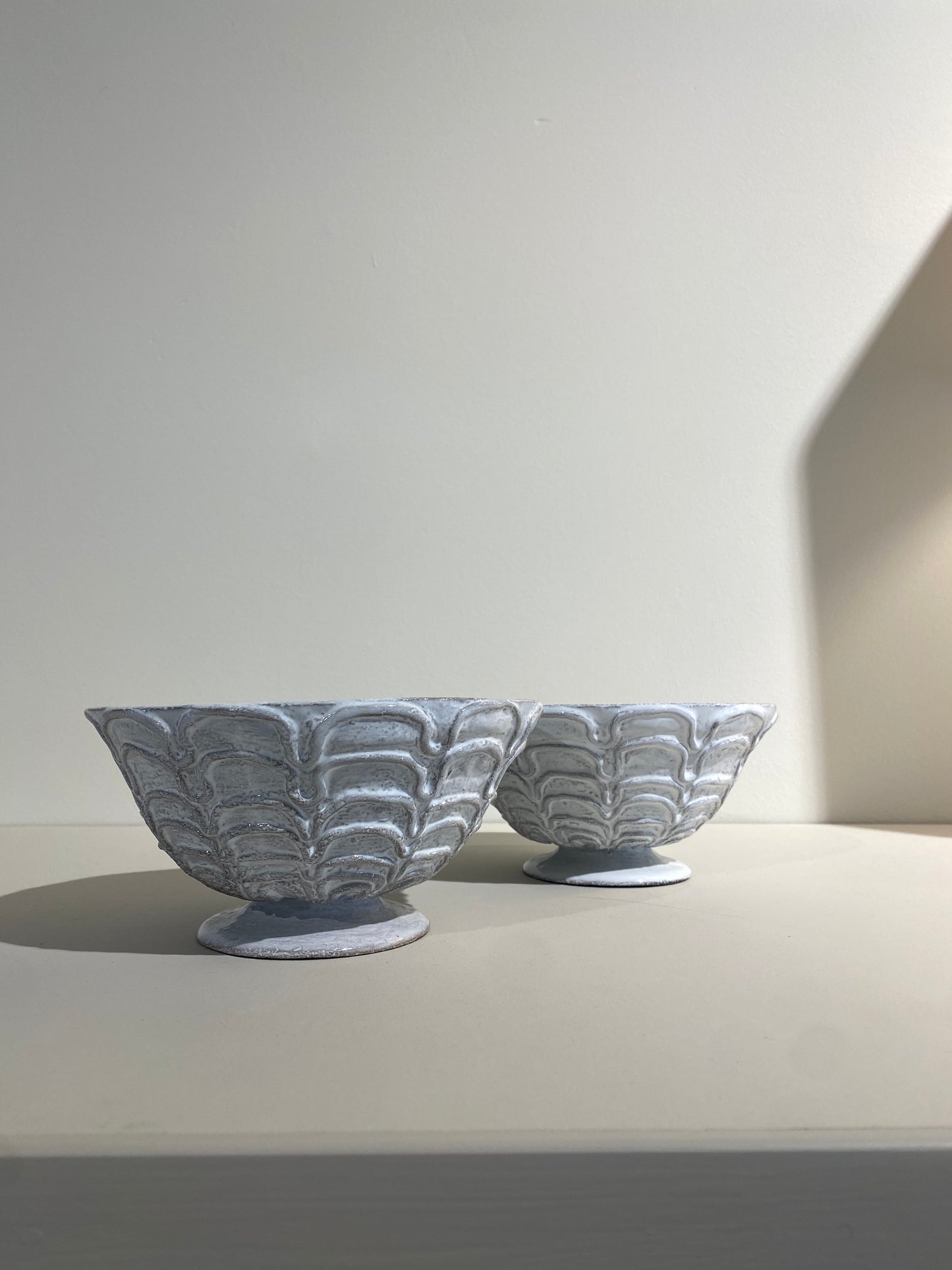 Embroidered wave bowl