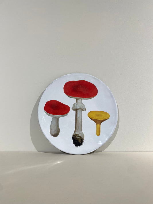 Red Mushroom Dinner Plate