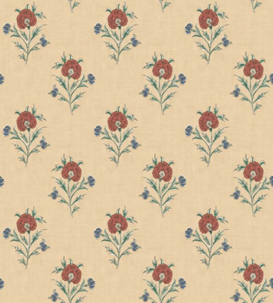 Somerton Wallpaper Red/Green by Mulberry