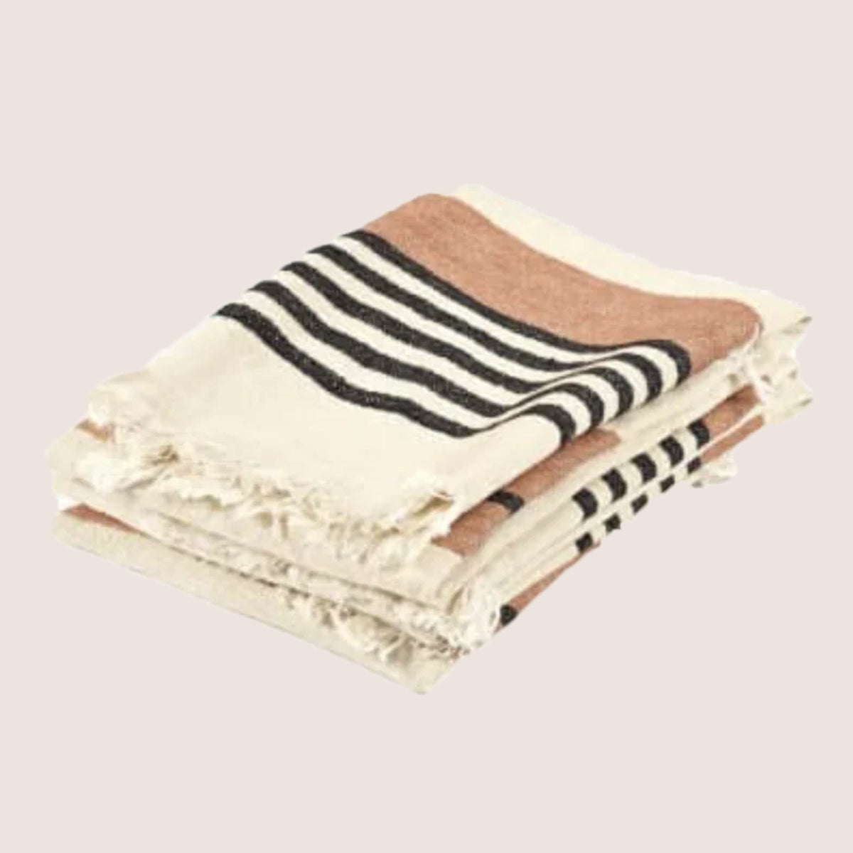 The Belgian Towel - black stripe