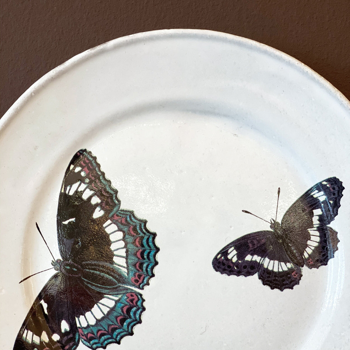 Two Flying Butterflies Plate